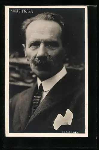 AK Portrait von Marco Praga, Dramatiker