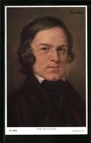 AK Portrait von Robert Schumann, Komponist