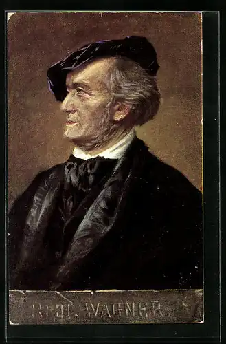 AK Portrait von Richard Wagner, Komponist