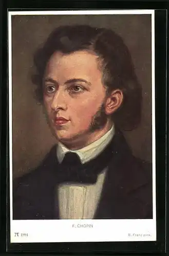 AK Portrait von Frédéric Chopin, Komponist