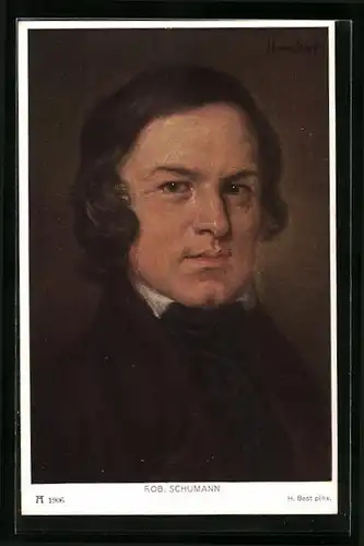 AK Portrait von Robert Schumann, Komponist