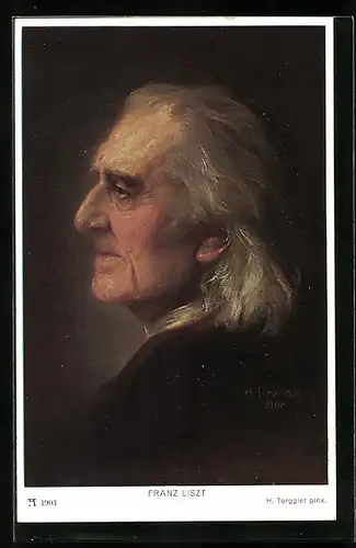 AK Portrait von Franz Liszt, Komponist