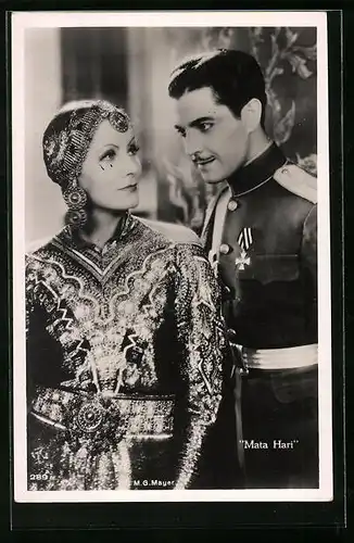 AK Schauspielerin Greta Garbo in Mata Hari