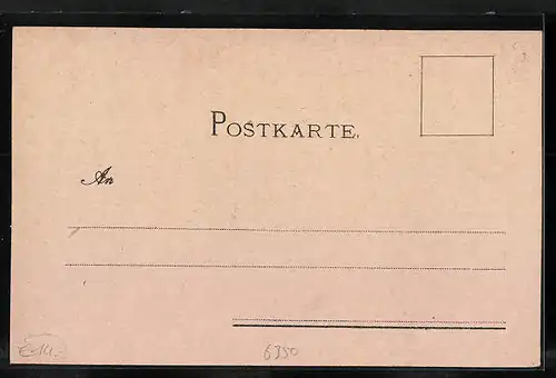 Lithographie Nauheim, Teichhaus, Curhaus und Total