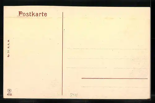 AK Biebrich /Rhein, Rheinpartie und Unteroffizierschule