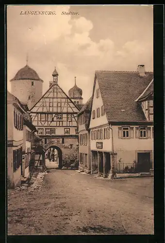 AK Langenburg, Strasse zum Stadttor