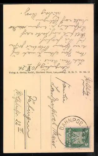 AK Langenburg, Blick Richtung Stadtthor