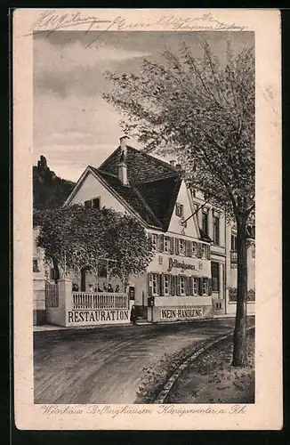 AK Königswinter /Rhein, Weinhaus Bellinghausen