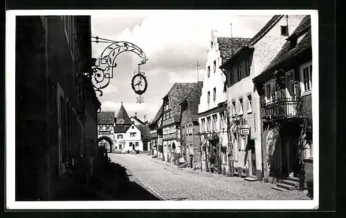 AK Prichsenstadt, Strassenpartie am Gasthaus zum Storchen