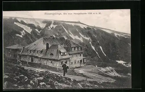 AK Hampelbaude, Berghütte in Nähe des Gipfels