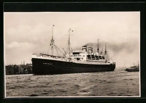 AK Passagierschiff D. Albert Ballin der Hamburg-Amerika Linie
