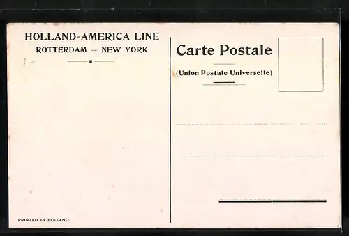 AK Passagierschiff TSS Volendam der Holland-America-Line