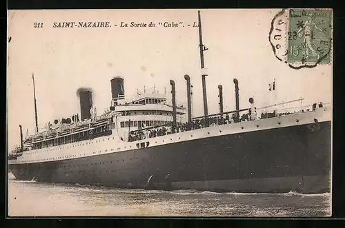 AK St-Nazaire, La Sortie du Cuba, Passagierschiff