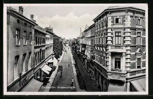 AK Eschweiler, Grabenstrasse mit Fotogeschäft und n