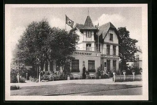 AK Ahrensburg, Gasthaus Fasanenhof mit 