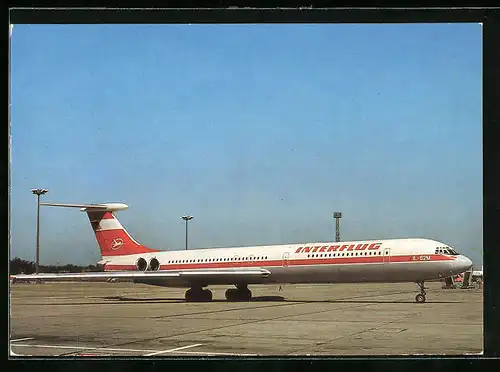 AK Turbinenstrahlflugzeug Iljuschin IL-62