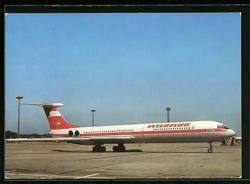 AK Turbinenstrahlflugzeug Iljuschin IL-62