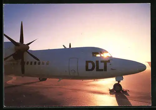 AK Propellerverkehrsflugzeug Fokker 50