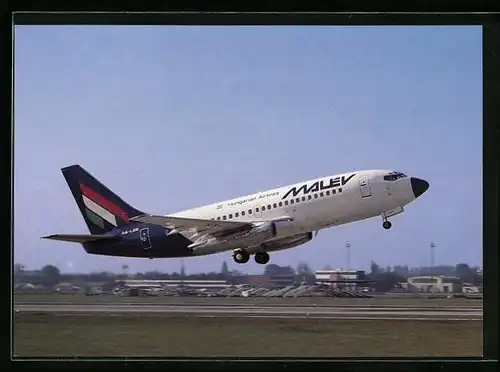 AK Turbinenstrahlflugzeug Malev`s B-737 aircraft