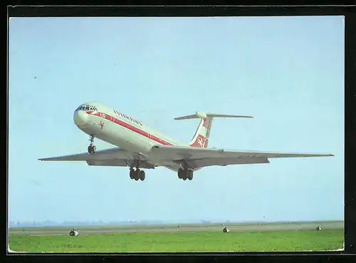 AK Turbinenstrahlflugzeug Iljuschin IL-62