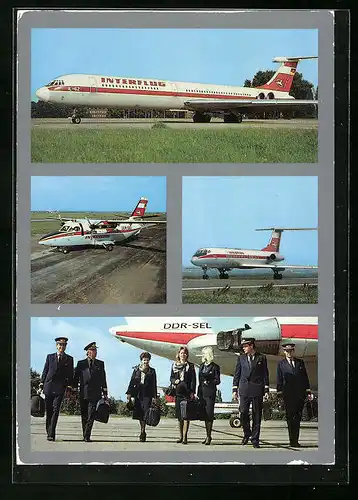 AK Verkehrs-Flugzeuge der Interflug