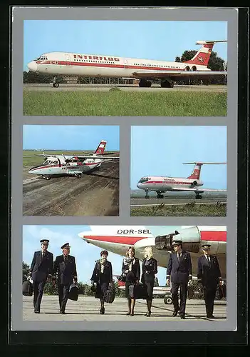 AK Verkehrs-Flugzeuge der Interflug, Flugkapitän und Personal