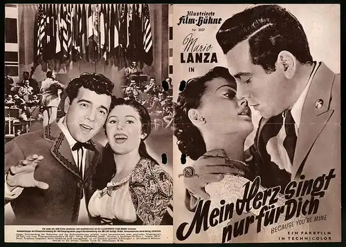 Filmprogramm IFB Nr. 2037, Mein Herz singt nur für Dich, Mario Lanza, Doretta Morrow, Regie: Alexander Hall