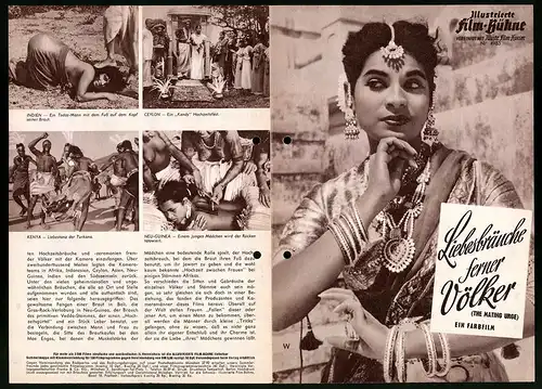 Filmprogramm IFB Nr. 4983, Liebesbräuche ferner Völker, Dokumentation, Regie: Richard F. Morean