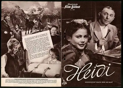 Filmprogramm IFB Nr. 1807, Heidi, Elsbeth Sigmund, Heinrich Gretler, Regie: Luigi Comencini