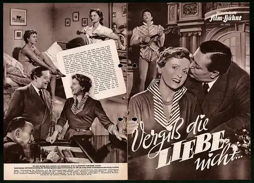 Filmprogramm IFB Nr. 1915, Vergiss die Liebe nicht..., Paul Dahlke, Luise Ullrich, Will Quadflieg, Regie: Paul Verhoeven
