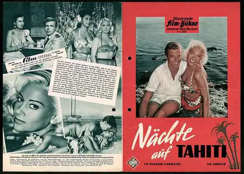 Filmprogramm IFB Nr. 4300, Nächte auf Tahiti, Martine Carol, Karlheinz Böhm, Serge Reggiani, Regie: Ralph Habib