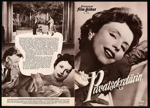 Filmprogramm IFB Nr. 2226, Die Privatsekretärin, Sonja Ziemann, Rudolf Prack, Paul Hörbinger, Regie: Paul Martin
