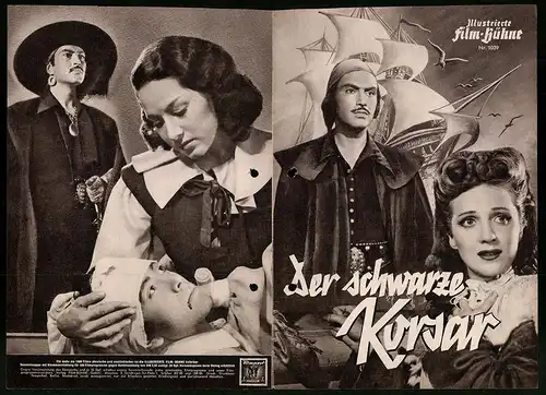 Filmprogramm IFB Nr. 1039, Der schwarze Korsar, Pedro Armendariz, Maria Luise Zea, Regie: Chano Urueta