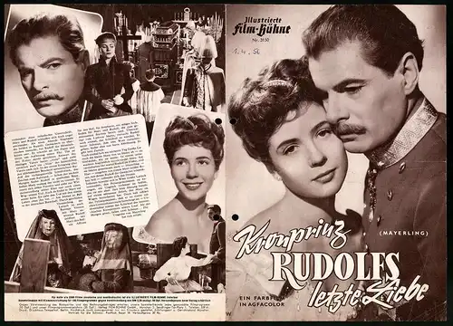 Filmprogramm IFB Nr. 3150, Kronprinz Rudolfs letzte Liebe, Rudolf Prack, Christiane Hörbinger-Wessely, Regie: R. Jugert