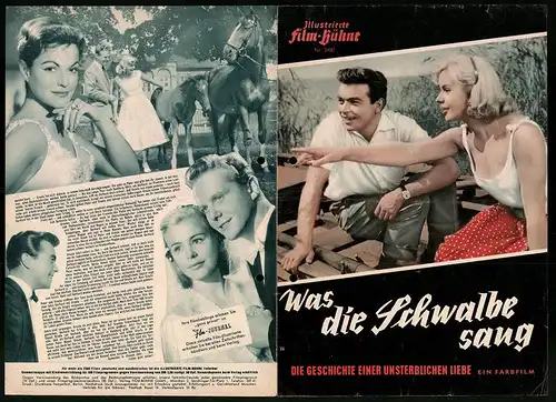 Filmprogramm IFB Nr. 3480, Was die Schwalbe sang, Maj Britt Nilsson, Alice Treff, C. Biederstaedt, Regie: G. v. Bolvary