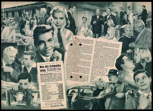 Filmprogramm IFB Nr. 3480, Was die Schwalbe sang, Maj Britt Nilsson, Alice Treff, C. Biederstaedt, Regie: G. v. Bolvary