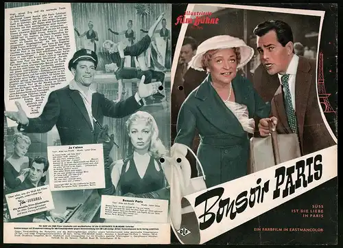 Filmprogramm IFB Nr. 3543, Bonsoir Paris, Dany Robin, Adrian Hoven, Daniel Gélin, Regie: Ralph Baum