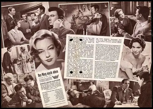 Filmprogramm IFB Nr. 4882, Der Weg nach oben, Simone Rignoret, Laurence Harvey, Regie: Jack Clayton