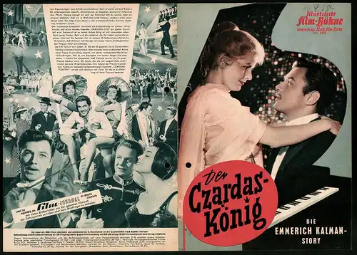 Filmprogramm IFB Nr. 4422, Der Czardaskönig, Gerhard Riemann, Rudolf Schock, Regie: Harald Philipp