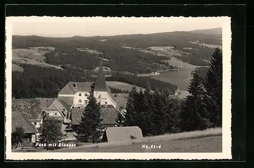 AK Pack, Ortspartie mit Blick auf Stausee