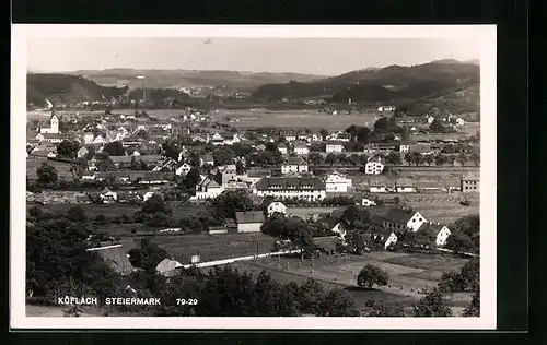 AK Köflach, Gesamtansicht aus der Vogelschau