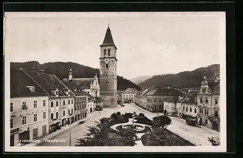 AK Judenburg, Strassenpartie am Hauptplatz