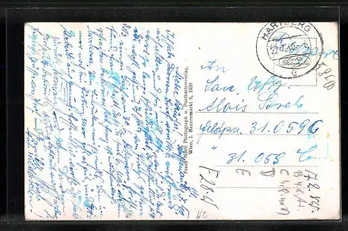 AK Pöllau, Strassenpartie am Hauptplatz