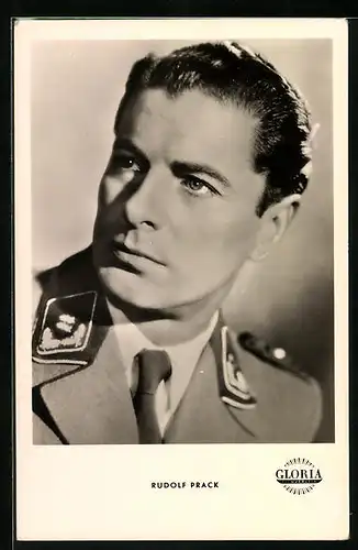 AK Schauspieler Rudolf Prack in Uniform