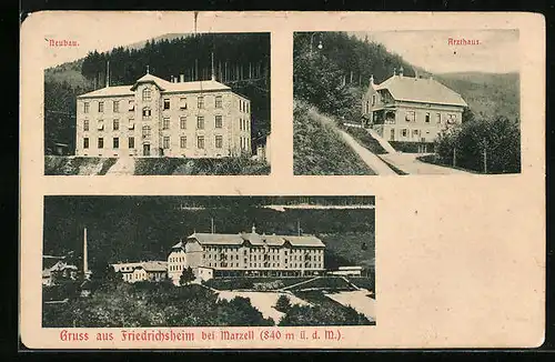 AK Friedrichsheim bei Marzell, Neubau, Arzthaus