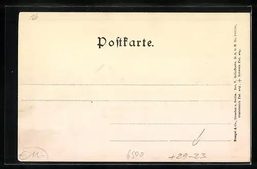 Relief-AK Mainz, Dom von Westen