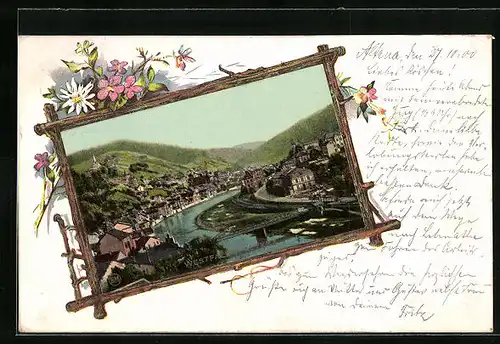 AK Altena i. W., Totalansicht aus der Vogelschau