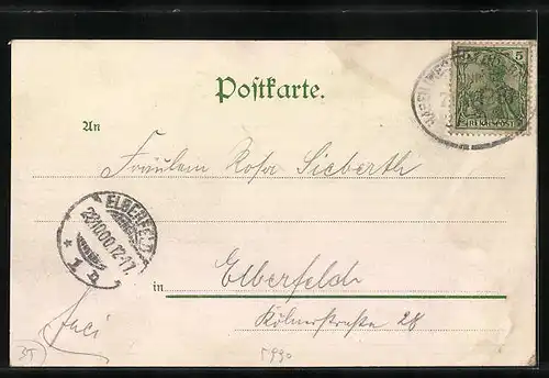 AK Altena i. W., Totalansicht aus der Vogelschau