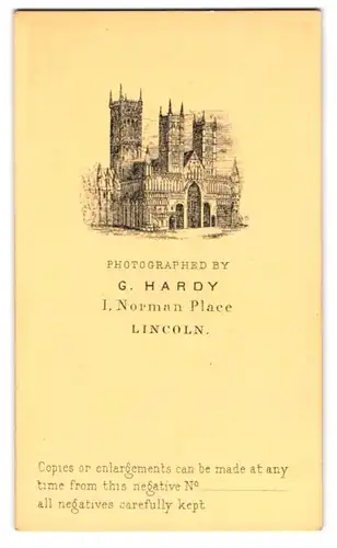 Fotografie G. Hardy, Lincoln, Ansicht Lincoln, Norman Place 1, Kathedrale von Lincoln