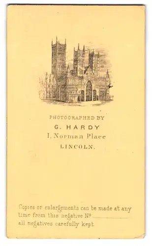 Fotografie G. Hardy, Lincoln, Ansicht Lincoln, Norman Place 1, Kathedrale von Lincoln